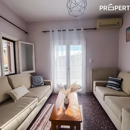 公寓 Seaside Family House - Private Parking #propertly Nea Kallikrateia